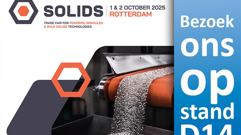 Ontmoet Condair BV op Solids Rotterdam Stand D14 – dé vakbeurs voor de bulk- en procesindustrie