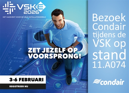 Bezoek Condair BV tijdens de VSK-beurs 2026!