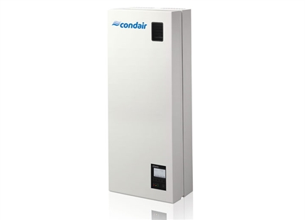 De stoombevochtiger Condair CP3 Mini blaast tot 4 kg/h stoom direct in de ruimte. 